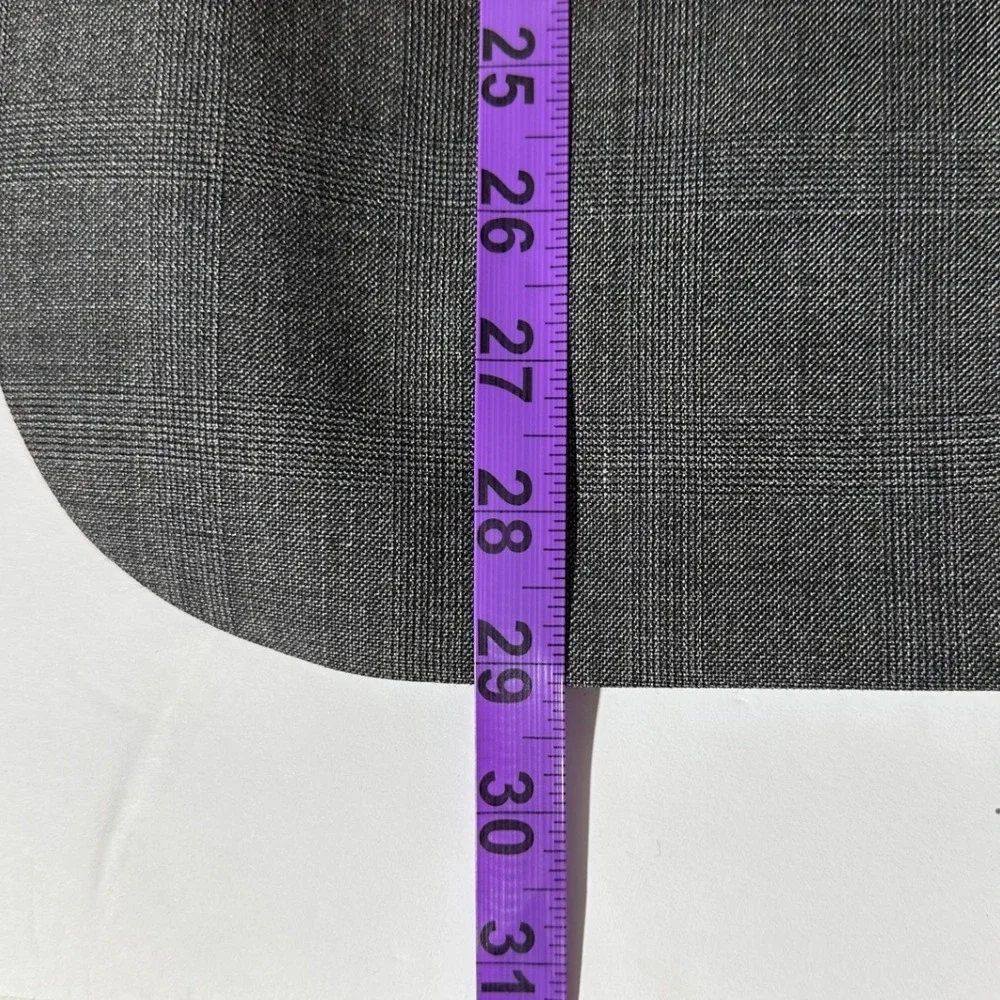Theory Wellar Mens Blazer Jacket Charcoal MLT Plaid Wool Blend Size 38R New